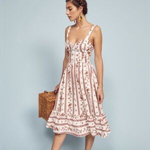 Reformation Linen Dolci Dress in Vienna Size 0.